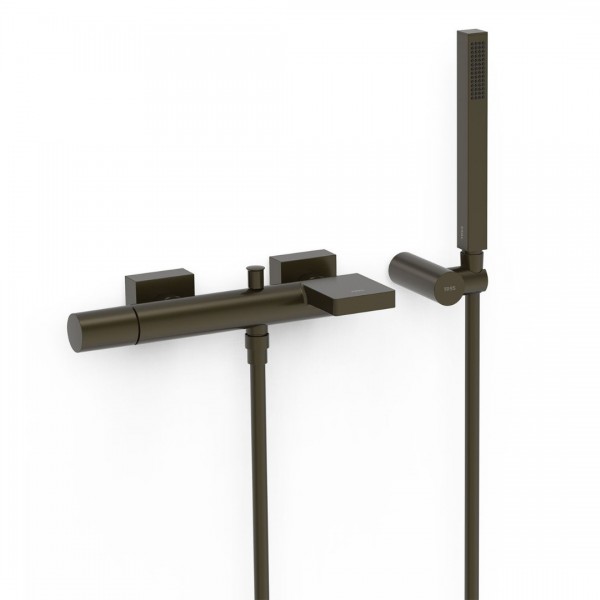 Tres Project bateria wannowa ścienna czarny brąz 21117001KMB