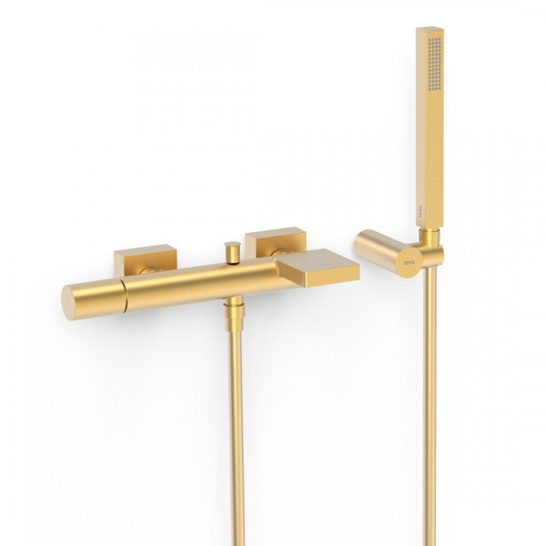 Tres Project bateria wannowa ścienna złoty mat 21117001OM