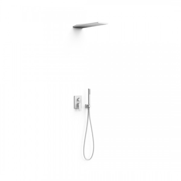 Tres Project zestaw prysznicowy podtynkowy biały mat 21128005BM