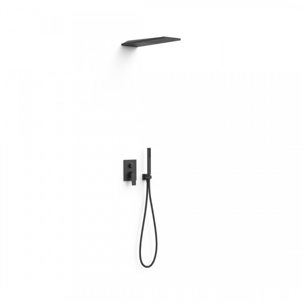 Tres Project zestaw prysznicowy podtynkowy czarny mat 21128005NM