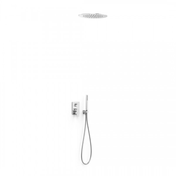 Tres Project zestaw prysznicowy podtynkowy deszczownica 38 cm chrom 21128006