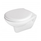 Deante Neo Boro miska WC wisząca bezkołnierzowa z deską wolnoopadającą biała CMOD6SPW