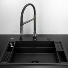 Deante Magnetic zestaw akcesoriów do zlewozmywaka czarny mat ZZMKN22K