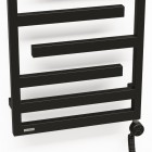 Oltens Flamma grzejnik łazienkowy 88x50 cm elektryczny czarny mat 55113300