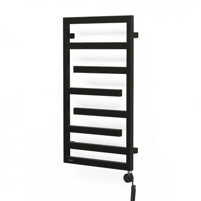 Oltens Flamma grzejnik łazienkowy 88x50 cm elektryczny czarny mat 55113300