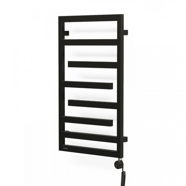 Oltens Flamma grzejnik łazienkowy 88x50 cm elektryczny czarny mat 55113300