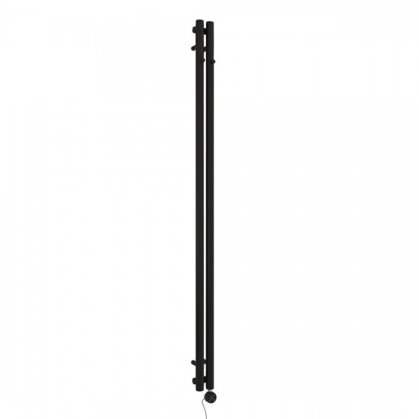 Oltens Stang (e) grzejnik łazienkowy 180x9,5 cm elektryczny czarny mat 55110300