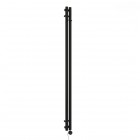 Oltens Stang (e) grzejnik łazienkowy 180x9,5 cm elektryczny czarny mat 55110300