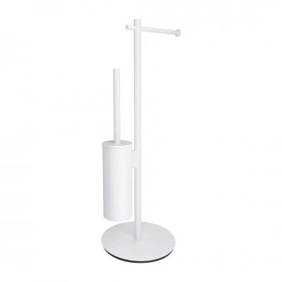 Omnires Modern Project stojak na papier + szczotka WC biały mat MP60810WM