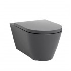 Laufen Ineolink Kartell zestaw 5w1 stelaż podtynkowy i miska WC wisząca Silent Flush z deską wolnoopadającą grafit mat 63729