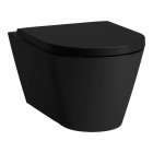 Laufen Ineolink Kartell zestaw 5w1 stelaż podtynkowy i miska WC wisząca Silent Flush z deską wolnoopadającą czarny mat 63731