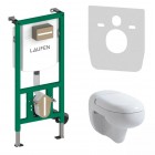 Laufen Ineolink Flora Kids zestaw 5w1 stelaż podtynkowy i miska WC wisząca z deską wolnoopadającą 63707