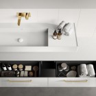 Elita Meble Look komoda wisząca 160 cm biały połysk RE081604028060