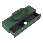 Elita Meble Look komoda wisząca 160 cm zielony mat RE081604027010