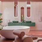 Elita Meble Look komoda wisząca 160 cm zielony mat RE081604027010