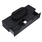 Elita Meble Look komoda wisząca 160 cm czarny mat RE081604027160