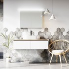 Elita Meble Look komoda wisząca 120 cm biały połysk RE081204028060