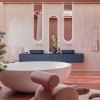 Elita Meble Look komoda wisząca 120 cm granatowy mat RE081204027030