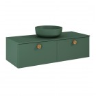 Elita Meble Look komoda wisząca 120 cm zielony mat RE081204027010