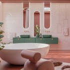 Elita Meble Look komoda wisząca 120 cm zielony mat RE081204027010