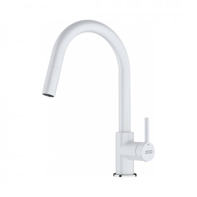Franke Lina J pull out bateria kuchenna z wyciąganą wylewką biały polarny 115.0626.081
