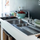 Franke Lina L bateria kuchenna stojąca chrom 115.0693.230