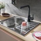 Franke Lina L bateria kuchenna stojąca czarny mat 115.0693.393