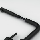 Franke Lina L pull out bateria kuchenna stojąca z wyciąganą wylewką czarny mat 115.0712.435