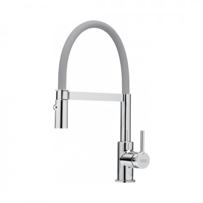 Franke Lina semi-pro bateria kuchenna z wyciąganą wylewką stojąca chrom/szary 115.0626.087