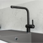 Franke Atlas Neo pull-out bateria kuchenna stojąca z wyciąganą wylewką czarna stal szlachetna 115.0550.427