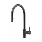 Franke Eos Neo pull-out spray bateria kuchenna z wyciąganą wylewką stojąca czarna stal szlachetna 115.0613.671