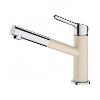 Franke Orbit pull-out bateria kuchenna z wyciąganą wylewką stojąca chrom/beżowy 115.0623.136