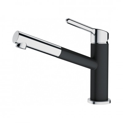 Franke Orbit pull-out bateria kuchenna z wyciąganą wylewką stojąca chrom/onyx 115.0623.057