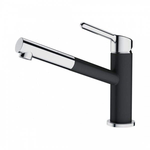 Franke Orbit pull-out bateria kuchenna z wyciąganą wylewką stojąca chrom/onyx 115.0623.057