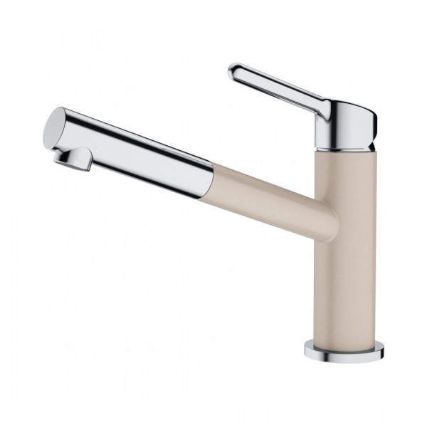 Franke Orbit pull-out bateria kuchenna z wyciąganą wylewką stojąca chrom/orzechowy 115.0623.059