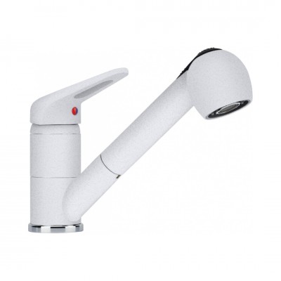 Franke Princess II bateria kuchenna z wyciąganą wylewką stojąca biały polarny 115.0470.669