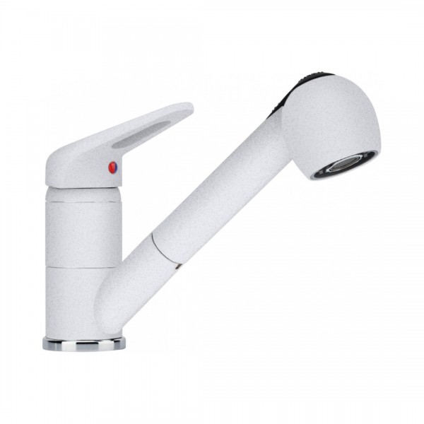 Franke Princess II bateria kuchenna z wyciąganą wylewką stojąca biały polarny 115.0470.669