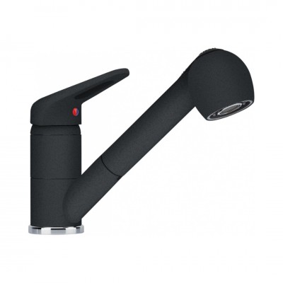 Franke Princess II bateria kuchenna z wyciąganą wylewką stojąca onyx 115.0470.675