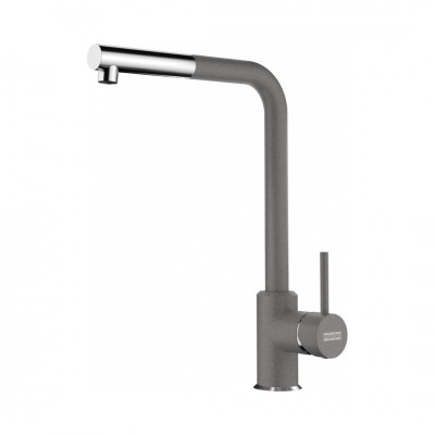 Franke Sirius L Side pull-out bateria kuchenna z wyciąganą wylewką stojąca chrom/kamienny szary 115.0668.381