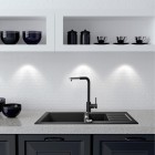 Franke Sirius L Side pull-out bateria kuchenna z wyciąganą wylewką stojąca chrom/onyx 115.0668.279