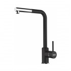 Franke Sirius L Side pull-out bateria kuchenna z wyciąganą wylewką stojąca chrom/onyx 115.0668.279