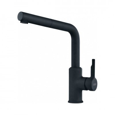 Franke Urban pull-out bateria kuchenna z wyciąganą wylewką stojąca czarny mat 115.0627.523