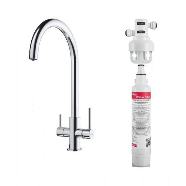 Franke Lina Clear Water bateria kuchenna do wody filtrowanej stojąca chrom 160.0702.660