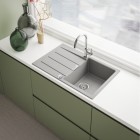 Franke Sirius S2D 611-78 zlewozmywak 78x50 cm Tectonite kamienny szary 143.0612.630