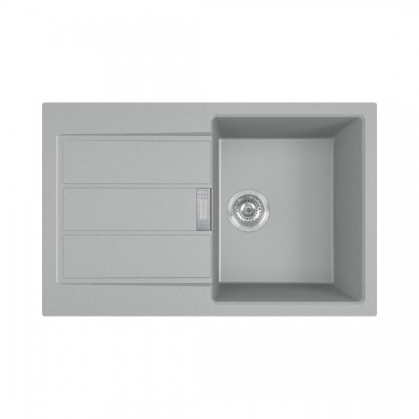 Franke Sirius S2D 611-78 zlewozmywak 78x50 cm Tectonite kamienny szary 143.0612.630