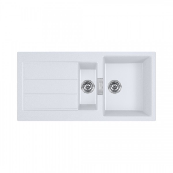 Franke Sirius S2D 651-100 zlewozmywak 100x50 cm Tectonite biały polarny 143.0618.670