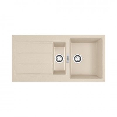 Franke Sirius S2D 651-100 zlewozmywak 100x50 cm Tectonite beżowy 143.0671.693