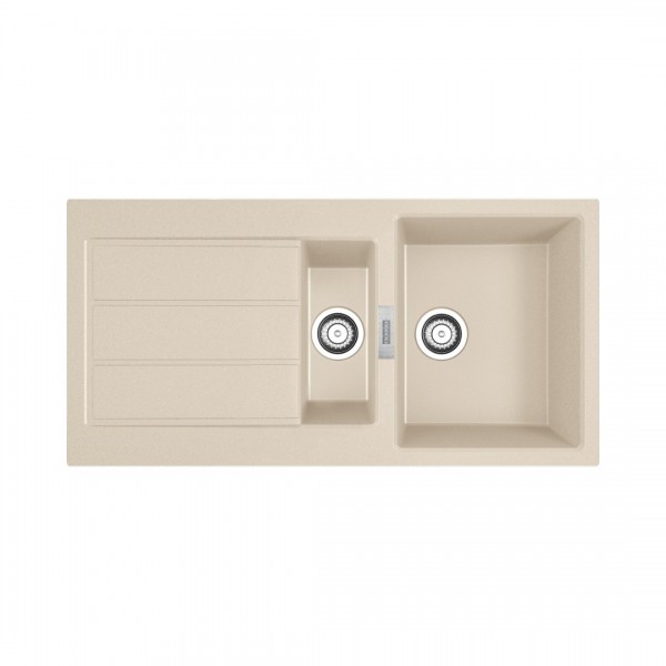 Franke Sirius S2D 651-100 zlewozmywak 100x50 cm Tectonite beżowy 143.0671.693