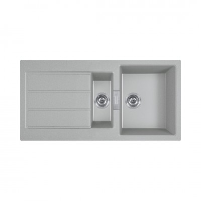 Franke Sirius S2D 651-100 zlewozmywak 100x50 cm Tectonite kamienny szary 143.0618.682