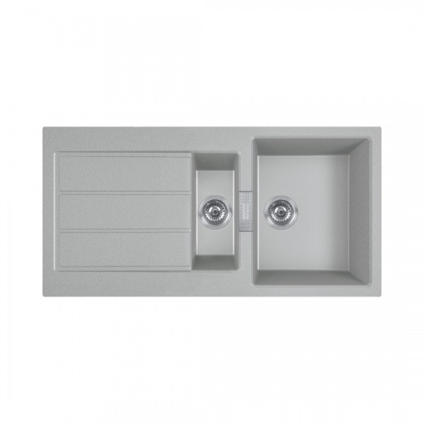 Franke Sirius S2D 651-100 zlewozmywak 100x50 cm Tectonite kamienny szary 143.0618.682